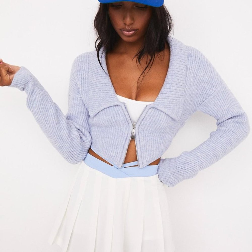 For Love & Lemons Ashley Cardi Knit sweater top